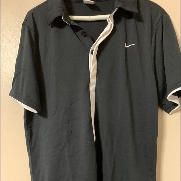 Nike Andre Agassi Polo Shirt Blackwhite 